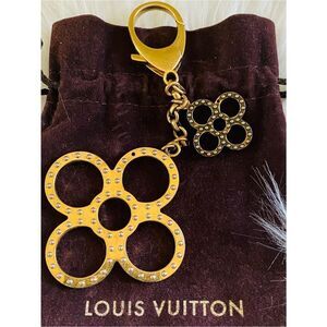LOUIS VUITTON Monogram Flower Bijoux Sac Tapage Bag Charm From 2012. Authentic.